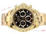 Yellow Gold Rolex Daytona Black Face Watch - Buy Replica Watches